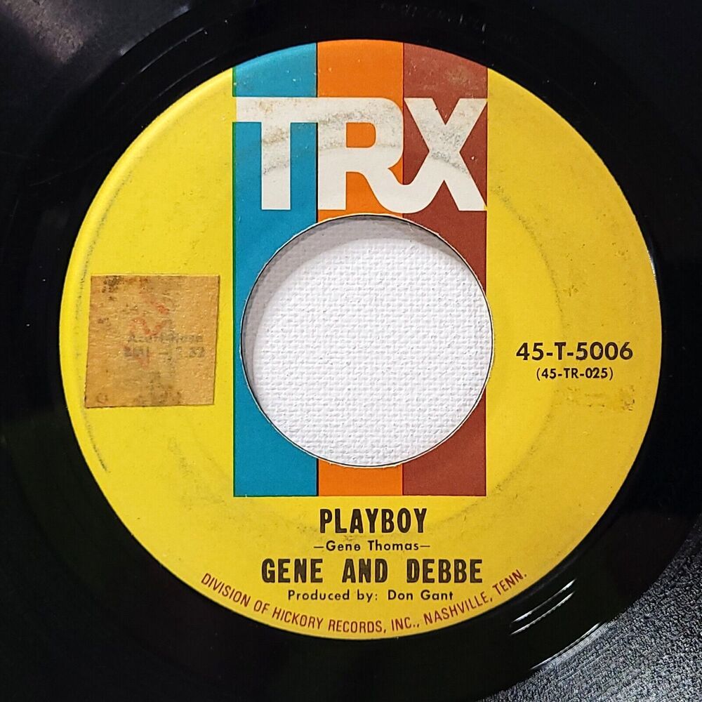 Gene & Debbe 45 Playboy / I'll Come Running on TRX VG Rock